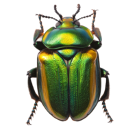 Brightly colored beetle displays vibrant hues png