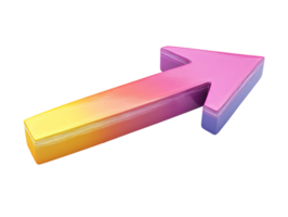 Gradient arrow design for graphics png