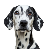 Striking Dalmatian dog features png