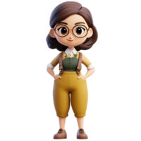 Character designed with vintage style and charm png