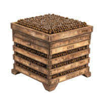 Honeycomb storage unit filled with fresh honey png