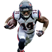 Football player running with the ball in action png
