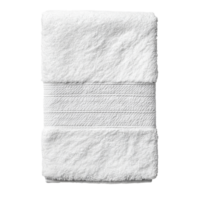 Soft white towel folded neatly on a surface png