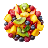 Fresh fruit salad bursting with color and flavor png