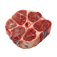 Fresh bone in meat cut from premium beef png