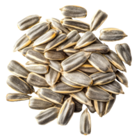 Sunflower seeds arranged in a neat pile for snacks png