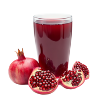Refreshing pomegranate juice with fresh fruit png
