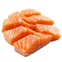 Fresh salmon fillets, ready to cook png