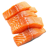 Fresh salmon fillets for cooking png