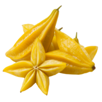 Fresh starfruit displayed on a clean background png