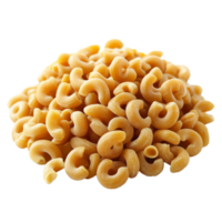 Cavatappi pasta neatly piled for cooking png