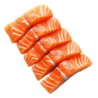Salmon fillets displayed on a white background png