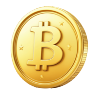 Bitcoin coin symbolizing digital currency value png