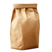 Brown paper bag in a neutral setting png