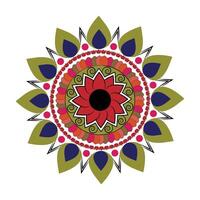 Beautiful and colorful mandala design vector