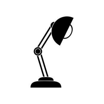 mesa lámpara Arte ilustrador vector