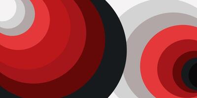 A red, black and white abstract design vector