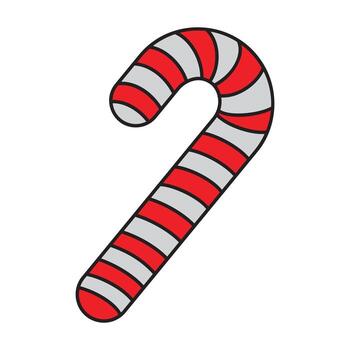 caramelo caña plano icono vector