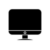 Computer monitor icon illustration vector