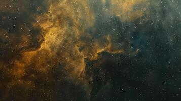 A vast expanse of space filled with swirling clouds of gas and dust, illuminated by the distant light of stars. photo