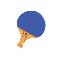 Tennis racket. illustration. Flat style racket. Table tennis racket. vector
