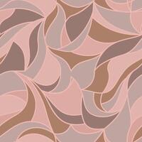 Stylized petals pattern with abstract curved lines. Seamless texture can be used for web page backgrounds, wallpapers, printing on fabric vector