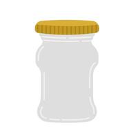 Simple Glass Jar vector