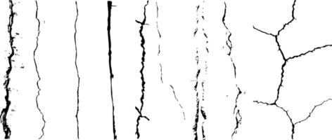 cracks of several kinds vector