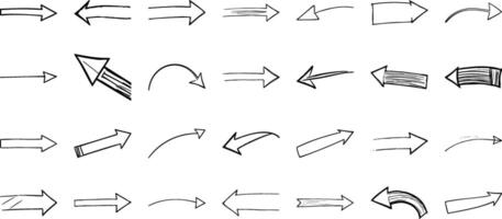 A comprehensive library of hand-drawn arrows, providing endless possibilities for creating custom graphics and illustrations. vector