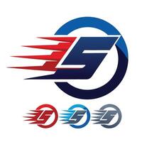 a logo with a red, blue and white letter e vector