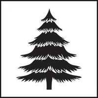 Christmas tree Shape Silhouette vector