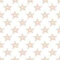 Seamless pattern with cute stars doodle for decorative print, wrapping paper, greeting cards, wallpaper and fabric vector