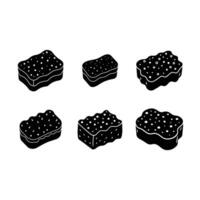 Sponge - Linocut Silhouette Design vector