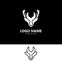 deer garage logo design vector