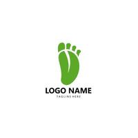 eco step logo design vector