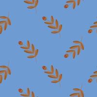 Leaf and Branch Seamless Design vector