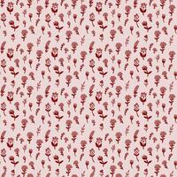 Small Red Floral Seamless Pattern vector