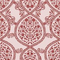 Red Ornamental Floral Pattern vector