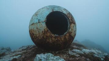 Mysterious underwater structure photo