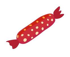 Red Candy with Polka Dots vector