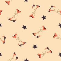 Cowboy Boots and Stars Pattern vector