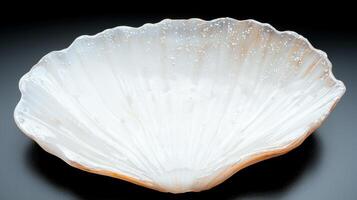 Translucent seashell with intricate patterns photo