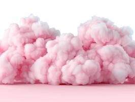 Fluffy pink clouds photo