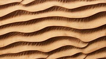 Textured sand dunes in desert landscape photo