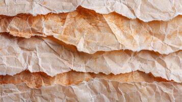 Crumpled paper texture background photo