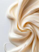 Elegant Cream Fabric Texture photo
