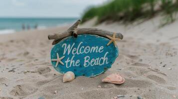Welcome to the beach photo