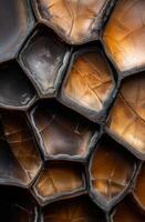 Intricate patterns of natural agate stone photo