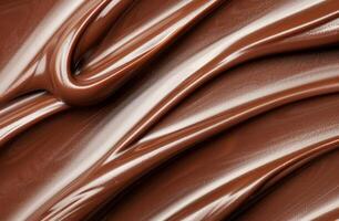 Smooth chocolate swirls photo