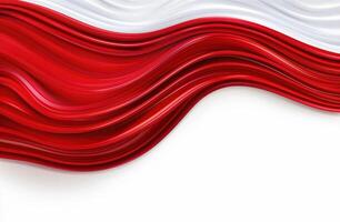 Flowing red fabric abstract background photo
